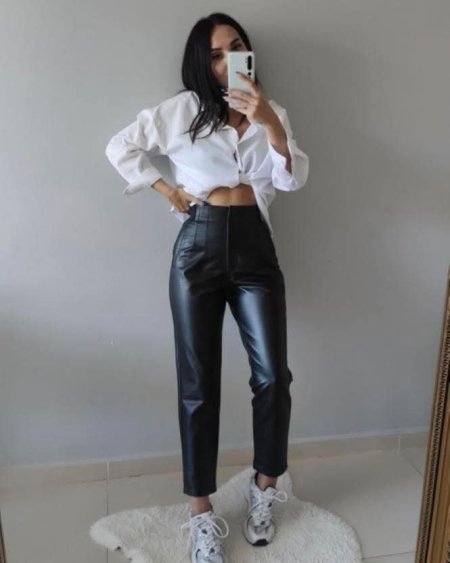 بناطيل جلد  قصة زارا